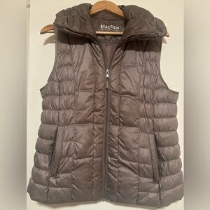 Reaction Kenneth Cole Women's Chocolate Quilted Vest